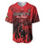 Personalised Mauritius Football Baseball Jersey Allez Les Dodos Grunge Style