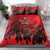 Personalised Mauritius Football Bedding Set Allez Les Dodos Grunge Style