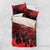 Personalised Mauritius Football Bedding Set Allez Les Dodos Grunge Style