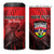 Personalised Mauritius Football 4 in 1 Can Cooler Tumbler Allez Les Dodos Grunge Style
