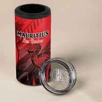 Personalised Mauritius Football 4 in 1 Can Cooler Tumbler Allez Les Dodos Grunge Style