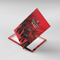 Personalised Mauritius Football Canvas Wall Art Allez Les Dodos Grunge Style