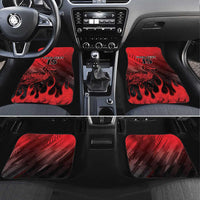 Personalised Mauritius Football Car Mats Allez Les Dodos Grunge Style