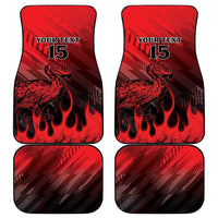 Personalised Mauritius Football Car Mats Allez Les Dodos Grunge Style