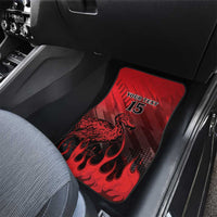 Personalised Mauritius Football Car Mats Allez Les Dodos Grunge Style
