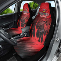 Personalised Mauritius Football Car Seat Cover Allez Les Dodos Grunge Style