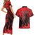 Personalised Mauritius Football Couples Matching Short Sleeve Bodycon Dress and Hawaiian Shirt Allez Les Dodos Grunge Style
