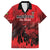 Personalised Mauritius Football Family Matching Off The Shoulder Long Sleeve Dress and Hawaiian Shirt Allez Les Dodos Grunge Style