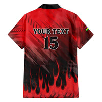 Personalised Mauritius Football Family Matching Off The Shoulder Long Sleeve Dress and Hawaiian Shirt Allez Les Dodos Grunge Style