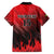 Personalised Mauritius Football Family Matching Off Shoulder Short Dress and Hawaiian Shirt Allez Les Dodos Grunge Style