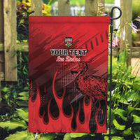 Personalised Mauritius Football Garden Flag Allez Les Dodos Grunge Style