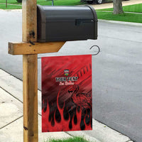 Personalised Mauritius Football Garden Flag Allez Les Dodos Grunge Style