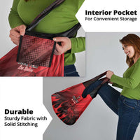 Personalised Mauritius Football Grocery Bag Allez Les Dodos Grunge Style