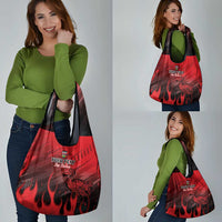 Personalised Mauritius Football Grocery Bag Allez Les Dodos Grunge Style