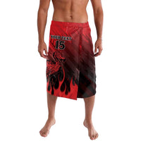 Personalised Mauritius Football Lavalava Allez Les Dodos Grunge Style