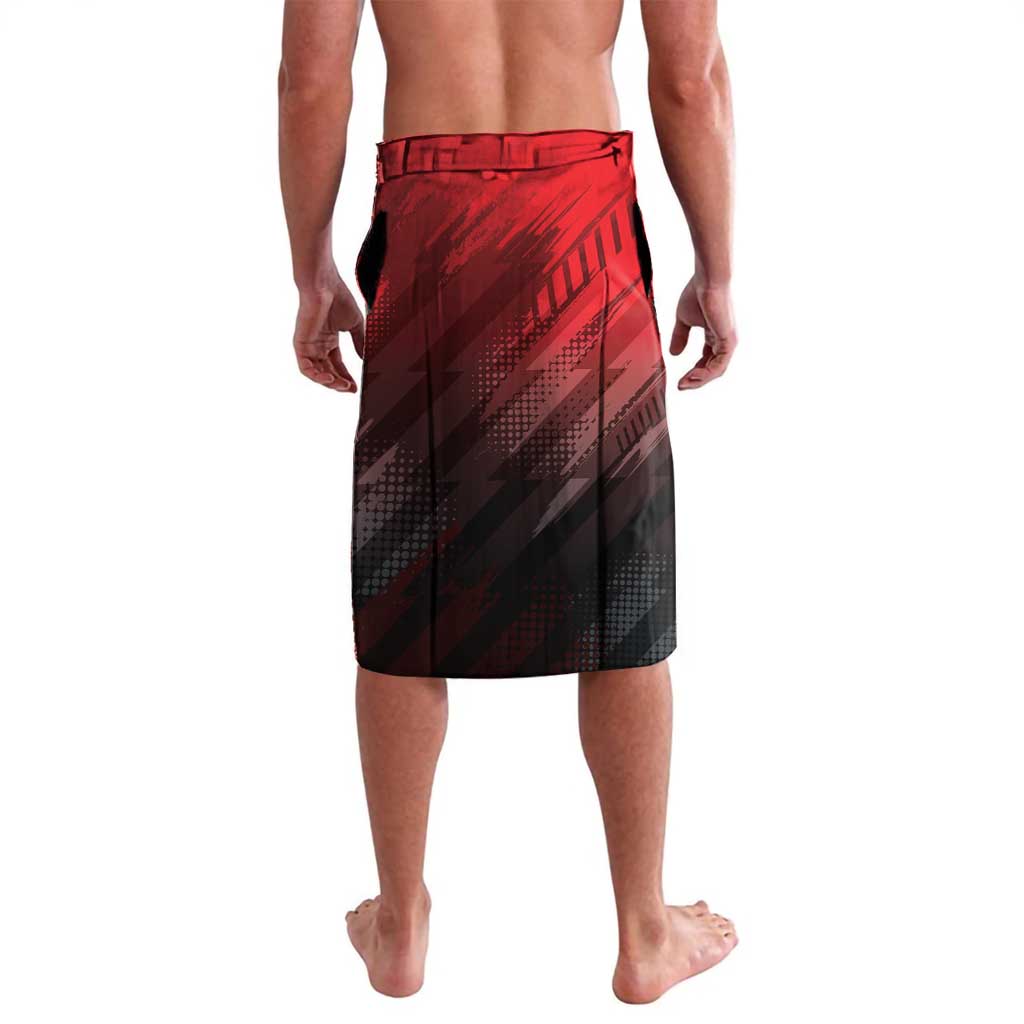 Personalised Mauritius Football Lavalava Allez Les Dodos Grunge Style