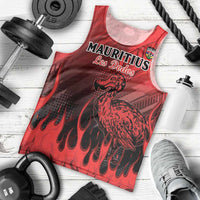 Personalised Mauritius Football Men Tank Top Allez Les Dodos Grunge Style