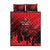 Personalised Mauritius Football Quilt Bed Set Allez Les Dodos Grunge Style