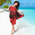 Personalised Mauritius Football Sarong Allez Les Dodos Grunge Style