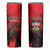Personalised Mauritius Football Skinny Tumbler Allez Les Dodos Grunge Style