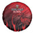 Personalised Mauritius Football Spare Tire Cover Allez Les Dodos Grunge Style