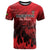 Personalised Mauritius Football T Shirt Allez Les Dodos Grunge Style