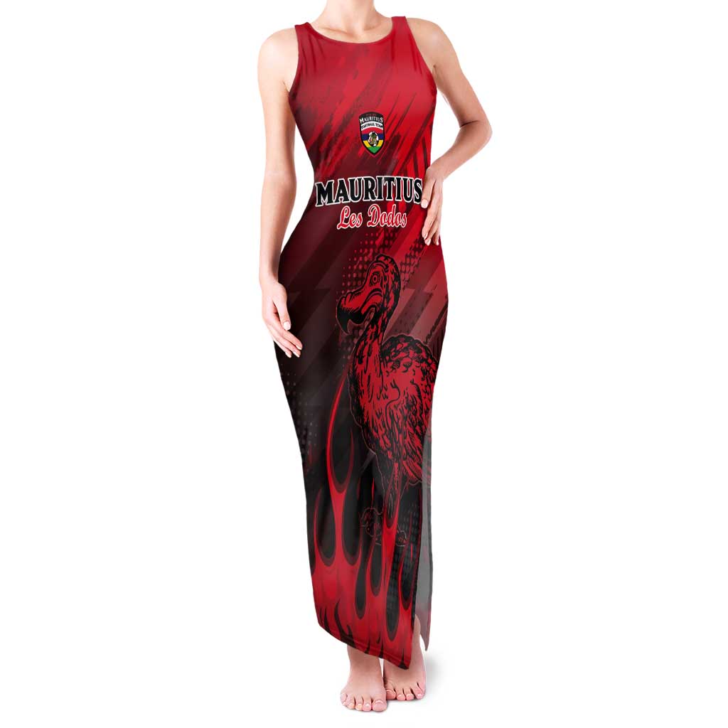 Personalised Mauritius Football Tank Maxi Dress Allez Les Dodos Grunge Style