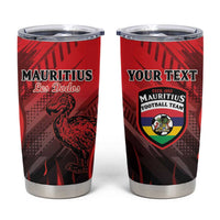 Personalised Mauritius Football Tumbler Cup Allez Les Dodos Grunge Style
