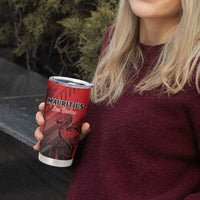 Personalised Mauritius Football Tumbler Cup Allez Les Dodos Grunge Style