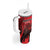 Personalised Mauritius Football Tumbler With Handle Allez Les Dodos Grunge Style