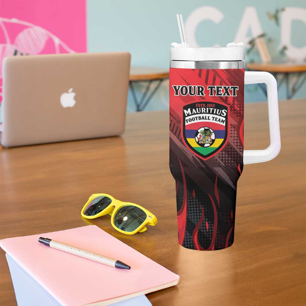 Personalised Mauritius Football Tumbler With Handle Allez Les Dodos Grunge Style
