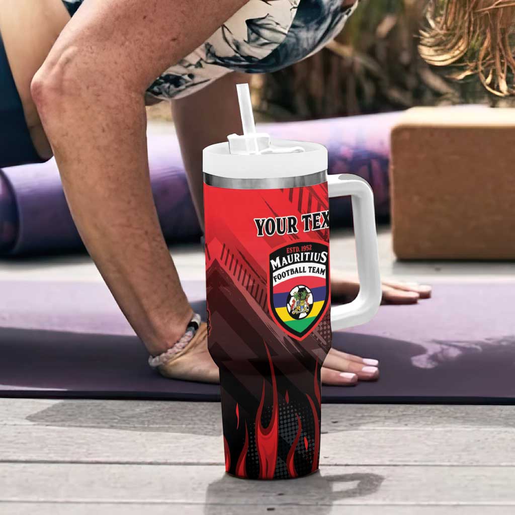 Personalised Mauritius Football Tumbler With Handle Allez Les Dodos Grunge Style