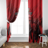 Personalised Mauritius Football Window Curtain Allez Les Dodos Grunge Style
