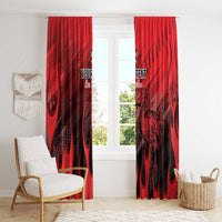 Personalised Mauritius Football Window Curtain Allez Les Dodos Grunge Style