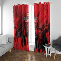 Personalised Mauritius Football Window Curtain Allez Les Dodos Grunge Style