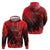 Personalised Mauritius Football Zip Hoodie Allez Les Dodos Grunge Style