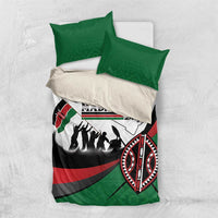 Happy Kenya Madaraka Day Bedding Set Maasai Shield - Kenyan Pattern