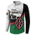 Personalised Happy Kenya Madaraka Day Button Sweatshirt Maasai Shield - Kenyan Pattern