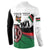 Personalised Happy Kenya Madaraka Day Button Sweatshirt Maasai Shield - Kenyan Pattern