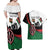 Personalised Happy Kenya Madaraka Day Couples Matching Off Shoulder Maxi Dress and Hawaiian Shirt Maasai Shield - Kenyan Pattern