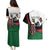 Personalised Happy Kenya Madaraka Day Couples Matching Puletasi and Hawaiian Shirt Maasai Shield - Kenyan Pattern