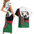 Personalised Happy Kenya Madaraka Day Couples Matching Short Sleeve Bodycon Dress and Hawaiian Shirt Maasai Shield - Kenyan Pattern