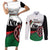 Personalised Happy Kenya Madaraka Day Couples Matching Short Sleeve Bodycon Dress and Long Sleeve Button Shirt Maasai Shield - Kenyan Pattern