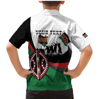 Personalised Happy Kenya Madaraka Day Family Matching Mermaid Dress and Hawaiian Shirt Maasai Shield - Kenyan Pattern