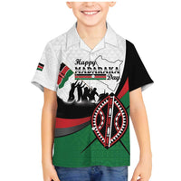 Personalised Happy Kenya Madaraka Day Family Matching Mermaid Dress and Hawaiian Shirt Maasai Shield - Kenyan Pattern