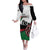 Personalised Happy Kenya Madaraka Day Family Matching Off The Shoulder Long Sleeve Dress and Hawaiian Shirt Maasai Shield - Kenyan Pattern