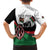 Personalised Happy Kenya Madaraka Day Family Matching Off Shoulder Maxi Dress and Hawaiian Shirt Maasai Shield - Kenyan Pattern