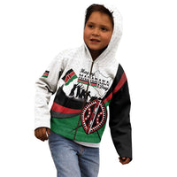 Personalised Happy Kenya Madaraka Day Kid Hoodie Maasai Shield - Kenyan Pattern