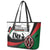 Happy Kenya Madaraka Day Leather Tote Bag Maasai Shield - Kenyan Pattern