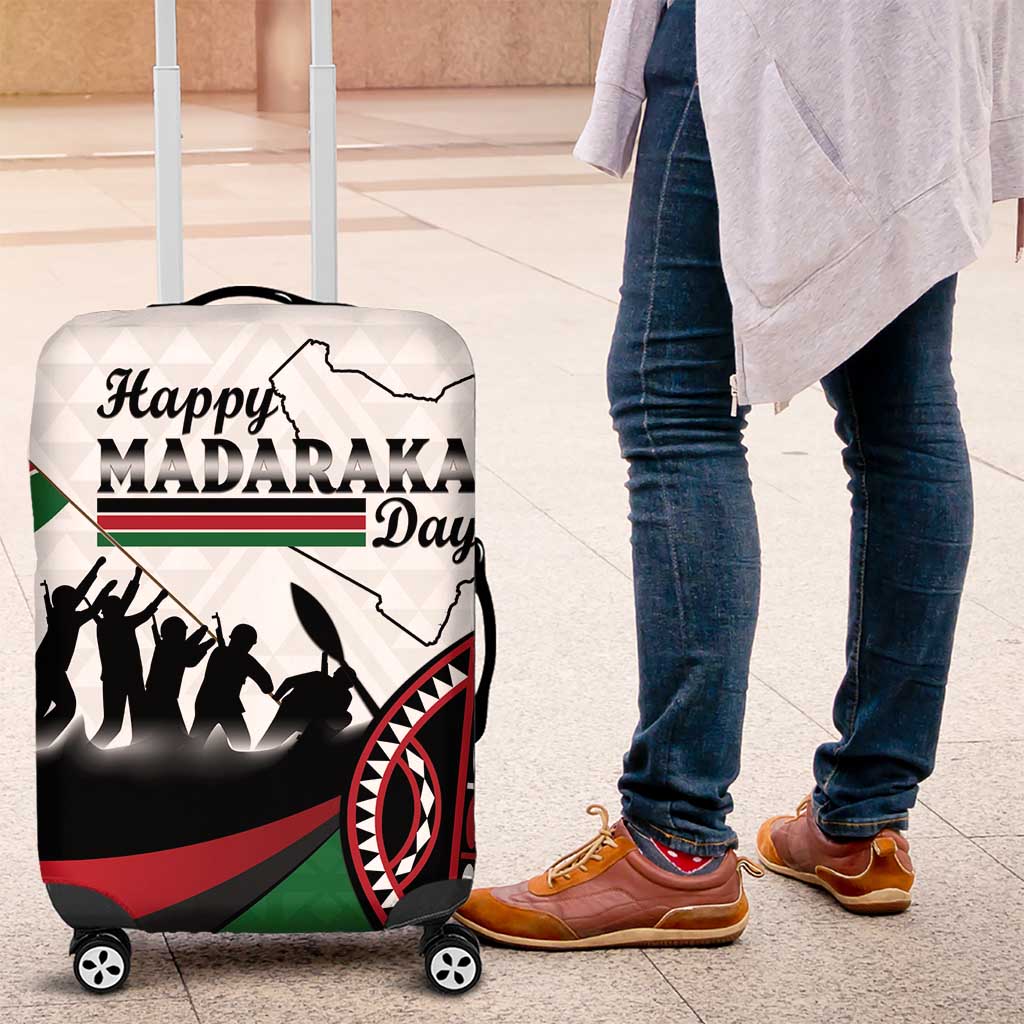 Happy Kenya Madaraka Day Luggage Cover Maasai Shield - Kenyan Pattern